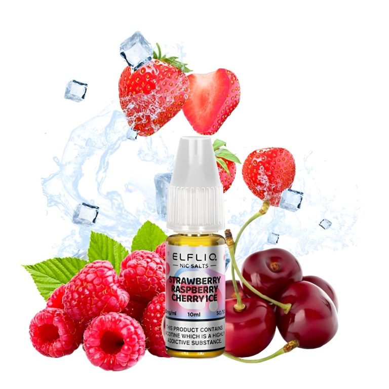 elfliq by elfbar strawberry raspberry cherry